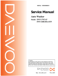 Daewoo DWF-1094 Service manual