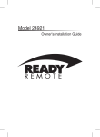 Ready Remote 24921 Installation guide