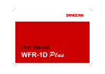 Sangean WFR-1D Plus User manual