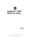 EDNord magicolor 2450 User`s guide