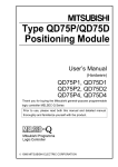 Mitsubishi Melsec-Q QD75P2 User`s manual