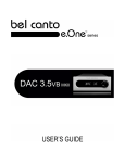 Bel Canto Design E.ONE DAC3.5VB Specifications