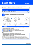 Brother VERSION 0 MFC-290C Setup guide