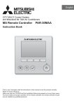 Mitsubishi PAR-30MAA Installation manual