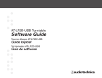 Audio Technica AT-LP2D-USB User`s guide