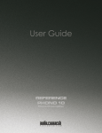 Audio Research REFERENCE PHONO 10 User guide