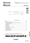 Marantz DV4200 Service manual
