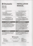 Dometic NEA1402 Installation manual