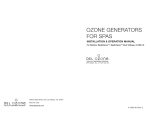 Del ozone Spa-Eclipse Owner`s manual