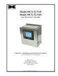 Detcon MCX-32-N1P Instruction manual
