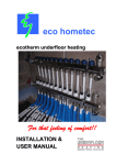 Eco Hometec EC 38kW User manual