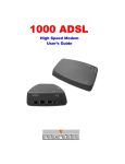 Alcatel 1000 ADSL Operating instructions