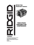 RIDGID OF45175A Operator`s manual