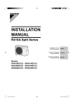 Daikin RKN24KEVJU Installation manual
