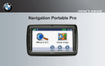 BMW Navigation Portable Pro Owner`s manual