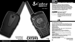 Cobra CXT595 Owner`s manual