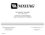 Maytag MTW5630TQ1 Use & care guide