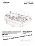 Dacor PGM365-1 Operating instructions