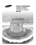 Samsung MM-S8 Instruction manual