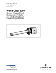 Emerson World Class 3000 Instruction manual