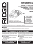 RIDGID R82015 Operator`s manual