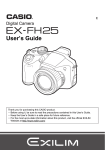Casio EExilim X-FH25 User`s guide