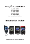 Excalibur AL-1650-EDPB Installation guide