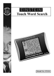 Excalibur Einstein Touch Word Search ET454 User`s manual
