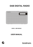 Akura DAB Digital / FM Radio User manual