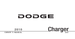 Dodge 2010 Charger SRT Owner`s manual