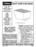 Williams 4505621 Instruction manual