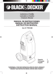 Black & Decker PW1360 Instruction manual