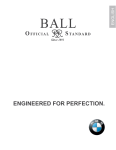 BALL Watch BMW Owner`s manual