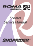 Roma Medical Shoprider S-889SL Service manual
