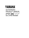 Yamaha QX5 Product manual