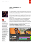Adobe® Premiere® Pro CS6