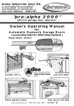 Alpha 2000 Operating instructions