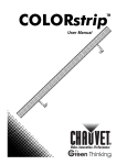 Chauvet COLORstrip User manual