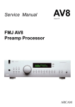 Arcam FMJ AV8 Service manual