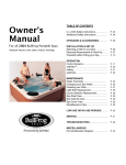 BullFrog Spas Owner`s manual