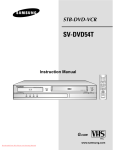 Samsung SV-DVD54T Instruction manual