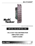 Altinex Multi-Tasker MT103-104 User`s guide