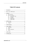 Table Of Contents