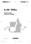 Casio LK70S User`s guide