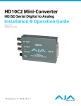 AJA HD10C2 Specifications
