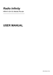 Radio Infinity NR413-SA User manual