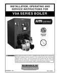 Burnham BOILERS Instruction manual