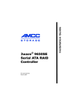 AMCC 3WARE 9650SE Installation guide