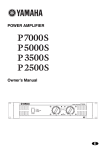 Yamaha 7000 Owner`s manual