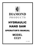 Diamond CC21 Operator`s manual
